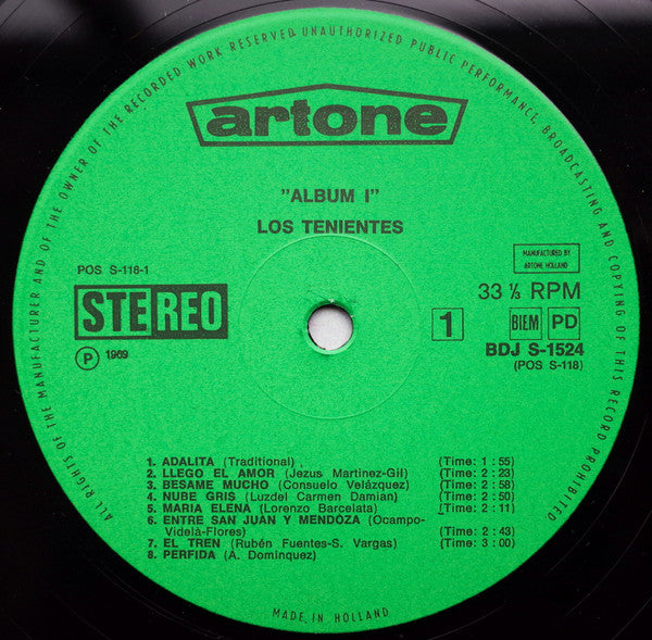 Los Tenientes - 16 Latin-American Favourites (LP) 49629 Vinyl LP VINYLSINGLES.NL