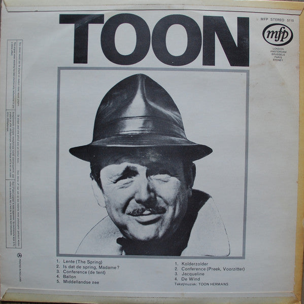 Toon Hermans - Toon (LP) 49556 Vinyl LP VINYLSINGLES.NL
