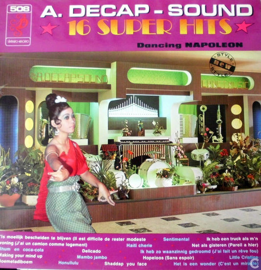 Decap Organ Antwerp - A. Decap-Sound 16 Super Hits 508 (LP) 46788 Vinyl LP VINYLSINGLES.NL