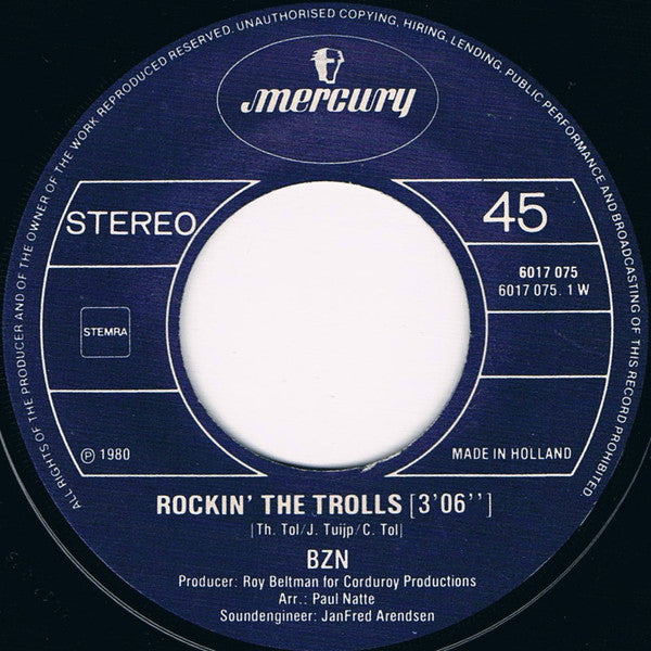 BZN - Rockin' The Trolls 16321 28442 11846 07681 09537 17938 24276 25859 Vinyl Singles VINYLSINGLES.NL