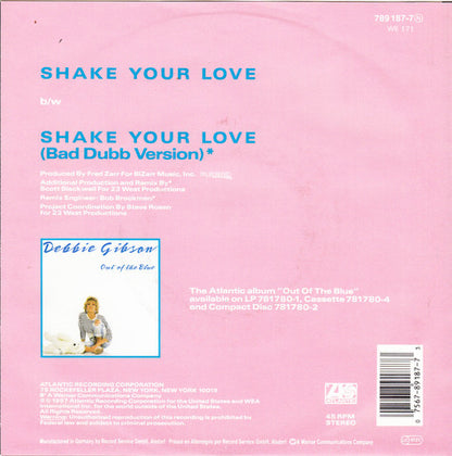 Debbie Gibson - Shake Your Love 18897 Vinyl Singles Goede Staat