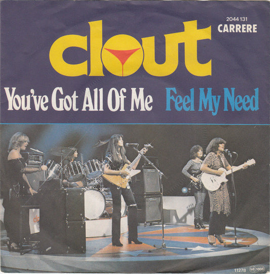 Clout - You've Got All Of Me 09357 Vinyl Singles Vinyl Very Good (VG) <br> Hoes Good Plus (G+)