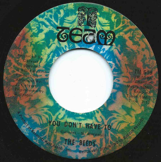 Beeds - You Don't Have To Vinyl Singles Vinyl Very Good (VG) <br> Hoes Generic