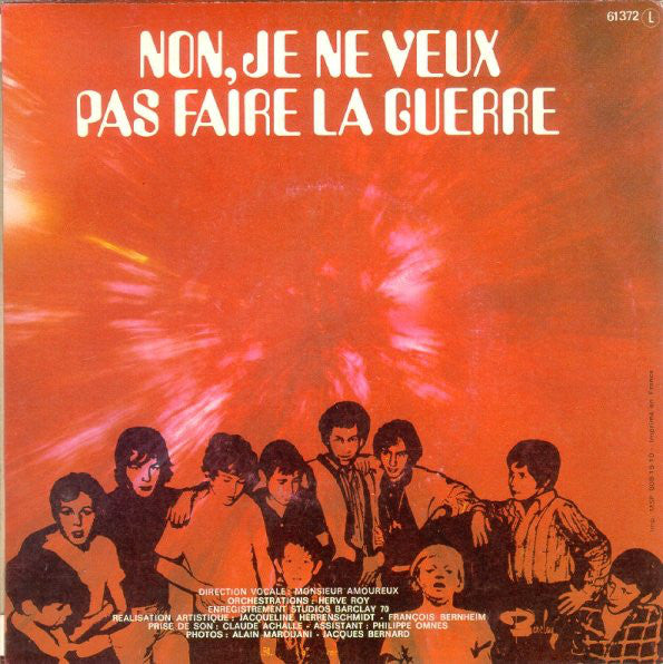 Poppys - Non, Je Ne Veux Pas Faire La Guerre Vinyl Singles VINYLSINGLES.NL