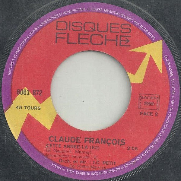 Claude François - La Solitude, C'Est Après 30947 Vinyl Singles Goede Staat