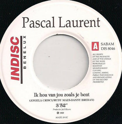 Pascal Laurent - Ik Hou Van Jou Zoals Je Bent 31462 17859 Vinyl Singles Goede Staat