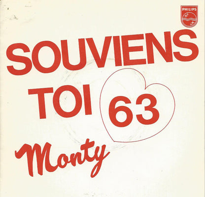 Monty - Souviens-Toi ** Vinyl Singles Vinyl Very Good (VG) <br> Hoes Good Plus (G+)