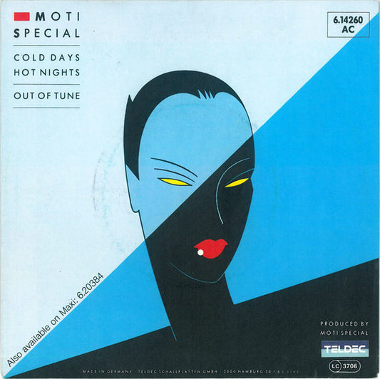 Moti Special - Cold Days Hot Nights Vinyl Singles Vinyl Very Good (VG) <br> Hoes Good Plus (G+)