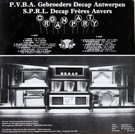 Decap Organ Antwerp - Organ Party (LP)