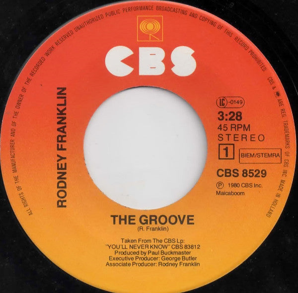 Rodney Franklin - The Groove Vinyl Singles VINYLSINGLES.NL