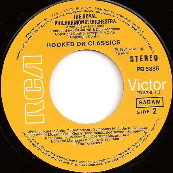 Royal Philharmonic Orchestra - Hooked On Classics 09606 29683 Vinyl Singles Goede Staat