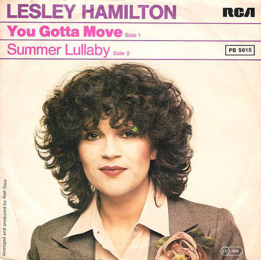 Lesley Hamilton - You Gotta Move Vinyl Singles Vinyl Very Good (VG) <br> Hoes Good Plus (G+)