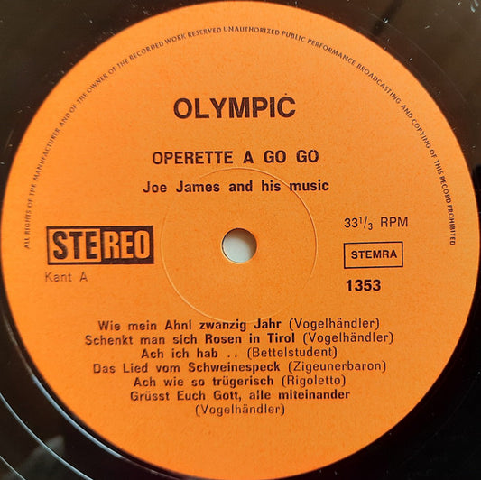 Joe James And His Music - Operette A Gogo (LP)