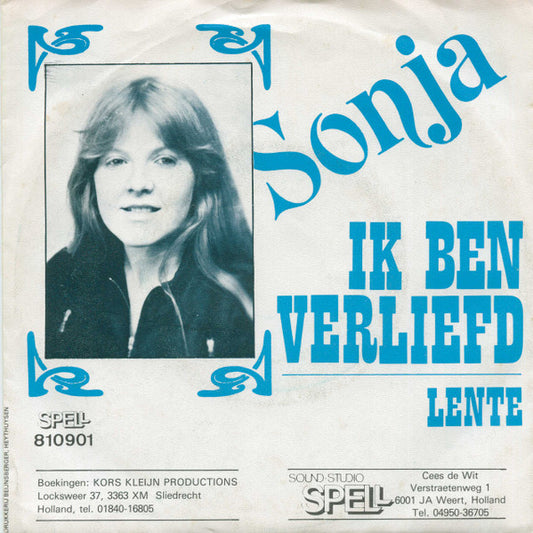 Sonja - Ik Ben Verliefd Vinyl Singles Vinyl Very Good (VG) <br> Hoes Good Plus (G+)