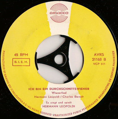 Hermann Leopoldi - Der Krankenkassenpatient 17850 Vinyl Singles VINYLSINGLES.NL