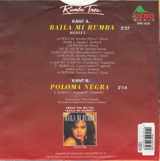 Rumba Tres - Baila Mi Rumba 41342 Vinyl Singles Vinyl Zeer Goed / Hoesje Goed "VINYLSINGLES.NL"