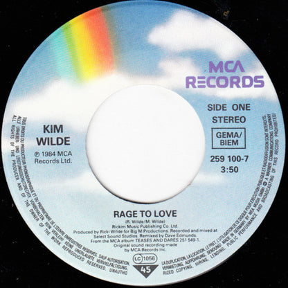 Kim Wilde - Rage To Love 15176 Vinyl Singles Goede Staat