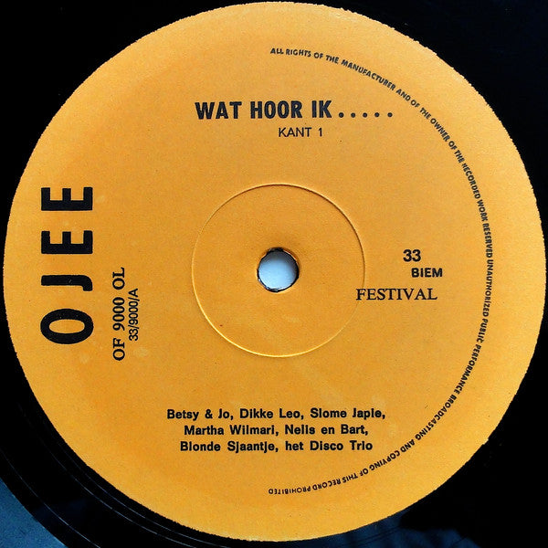 Various - Wat Hoor Ik... (LP) 48997 Vinyl LP Goede Staat