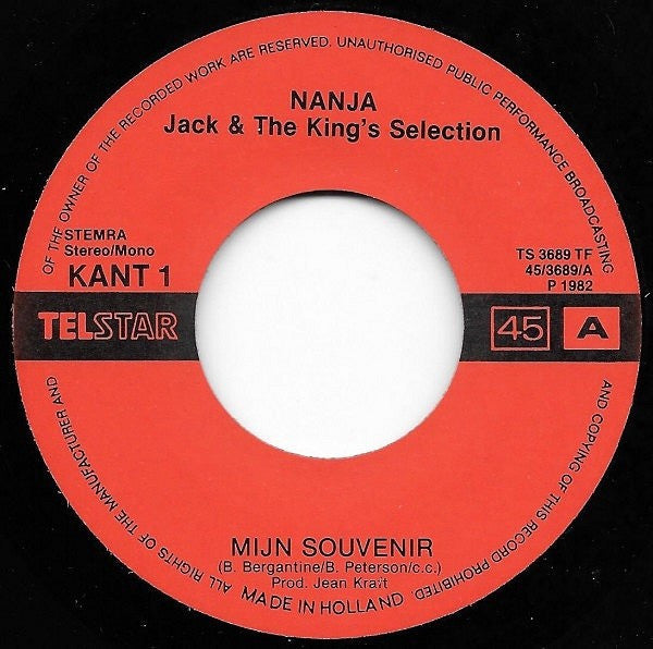 Nanja Jack & The King's Selection - Mijn Souvenir 15439 Vinyl Singles VINYLSINGLES.NL