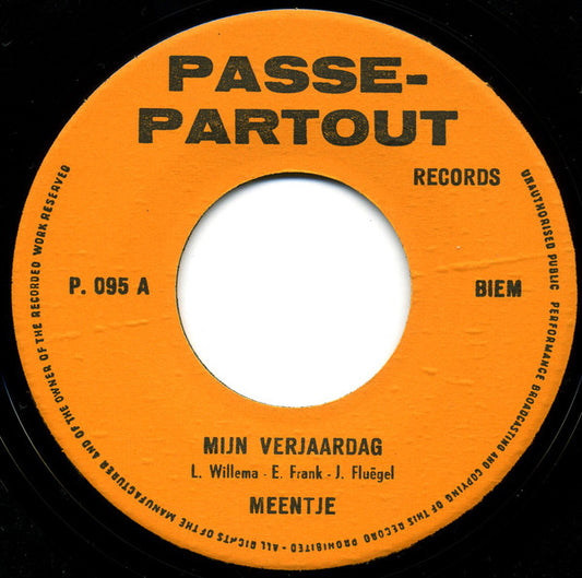 Meentje - Mijn Verjaardag