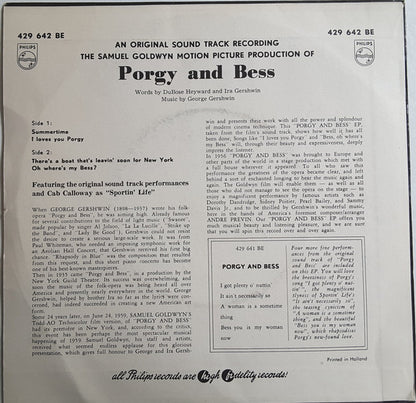 George Gershwin - Porgy And Bess (EP) Vinyl Singles EP Goede Staat