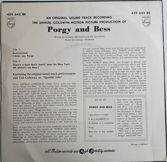 George Gershwin - Porgy And Bess