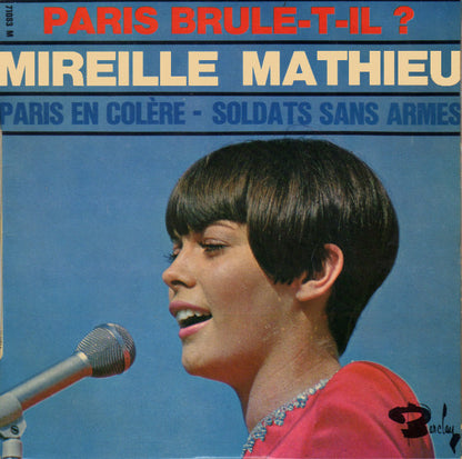 Mireille Mathieu ‎- Paris Brule-T-Il (EP) 27584 Vinyl Singles EP Goede Staat