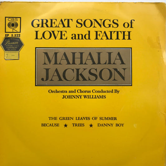 Mahalia Jackson ‎– Great Songs Of Love And Faith (EP) 29400 Vinyl Singles EP Goede Staat