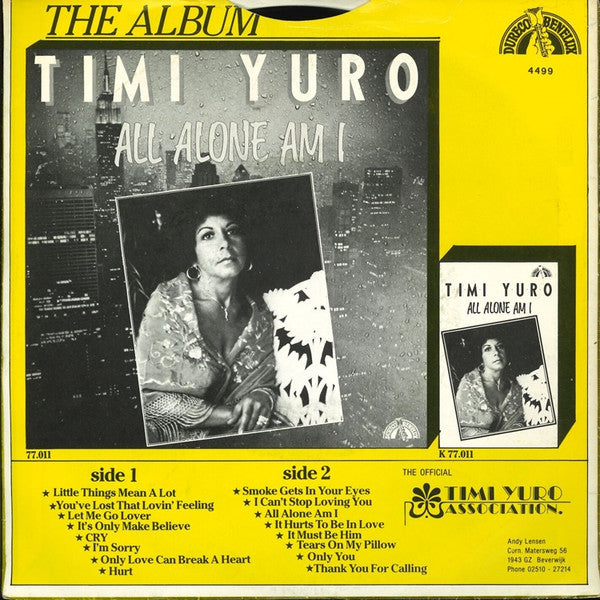 Timi Yuro - All Alone Am I Vinyl Singles VINYLSINGLES.NL