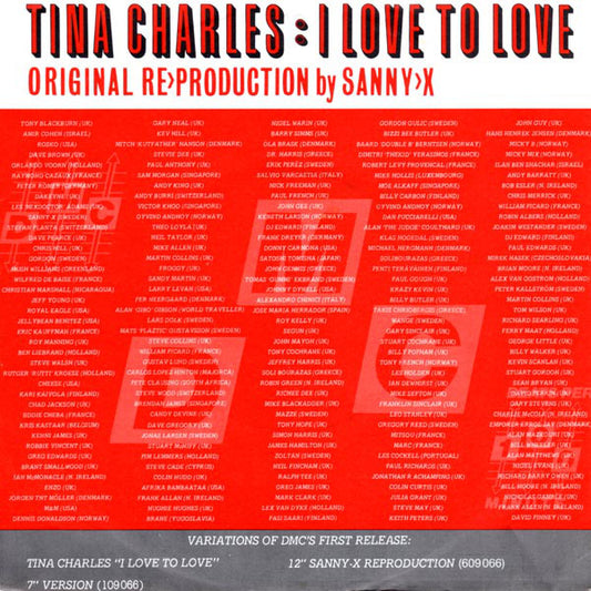Tina Charles - I Love To Love 09038 09037 08632 08464 20064 13910 13958 26441 Vinyl Singles VINYLSINGLES.NL