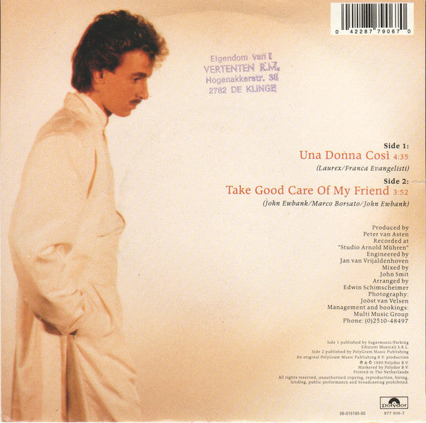 Marco Borsato - Una Donna Cosi 20301 Vinyl Singles Goede Staat