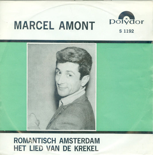 Marcel Amont - Romantisch Amsterdam Vinyl Singles Vinyl Very Good (VG) <br> Hoes Good Plus (G+)