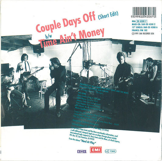 Huey Lewis And The News - Couple Days Off