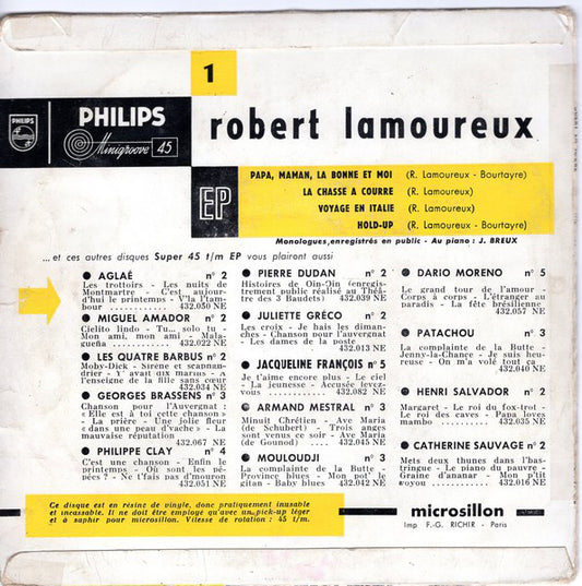 Robert Lamoureux - Papa, Maman, La Bonne Et Moi...