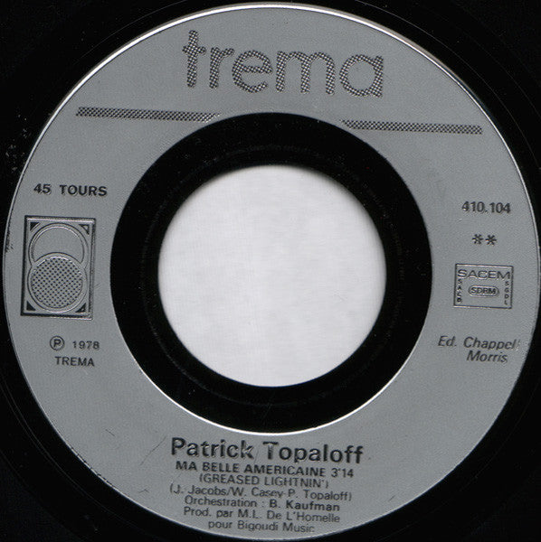 Patrick Topaloff & Sim - Où Est Ma Ch'mise Grise Vinyl Singles Vinyl (VG) <br> Hoes (G+)