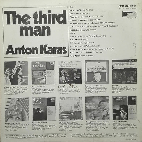 Anton Karas - The Third Man (LP) 49737 Vinyl LP VINYLSINGLES.NL