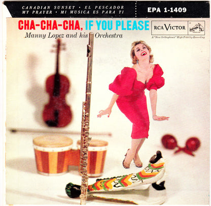 Manny Lopez And His Orchestra - Cha-Cha-Cha, If You Please (EP) 19879 Vinyl Singles EP Goede Staat