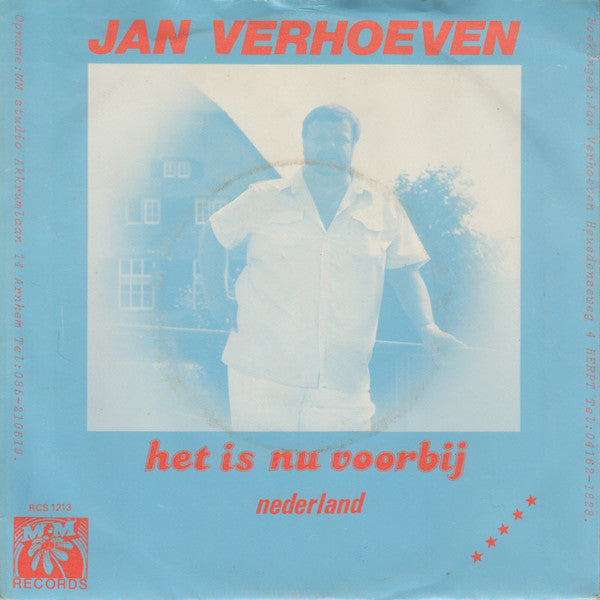 Jan Verhoeven - Het Is Nu Voorbij Vinyl Singles VINYLSINGLES.NL