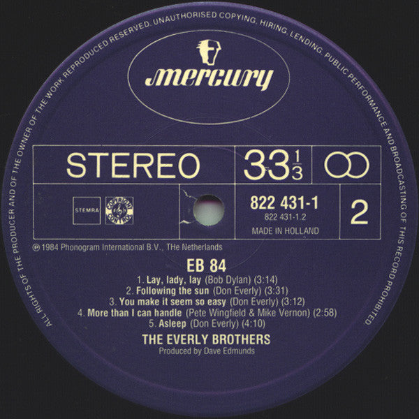 Everly Brothers - EB 84 (LP) 49358 Vinyl LP VINYLSINGLES.NL