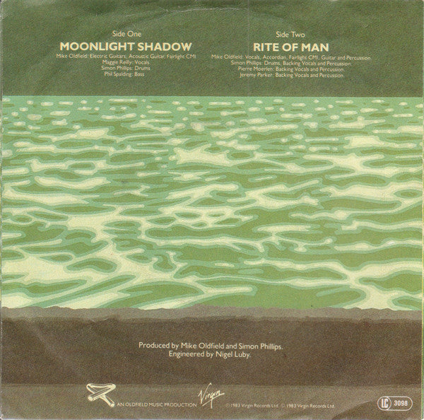 Mike Oldfield - Moonlight shadow 33627 25549 Vinyl Singles Goede Staat