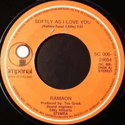 Ramaon - Softly As I Love You 17945 Vinyl Singles Goede Staat