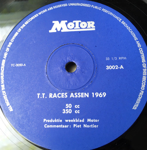 Piet Nortier - Motor Race Geluiden (TT-Assen) (LP) 41795 Vinyl LP Goede Staat