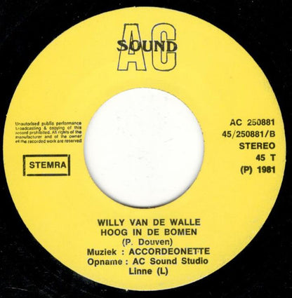 Willy van de Walle - Eenzame smokkelaar 06062 Vinyl Singles Goede Staat