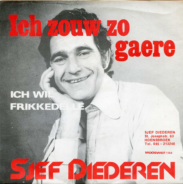Sjef Diederen - Ich Zou Zoe Gaere Vinyl Singles VINYLSINGLES.NL