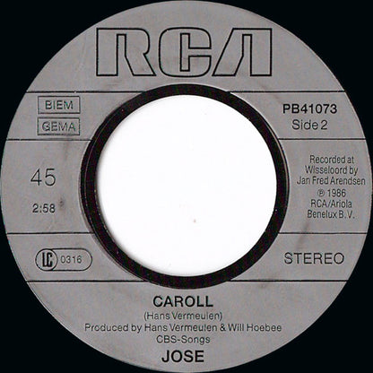 José - All Around My Hat Vinyl Singles Vinyl Very Good (VG) <br> Hoes Good Plus (G+)