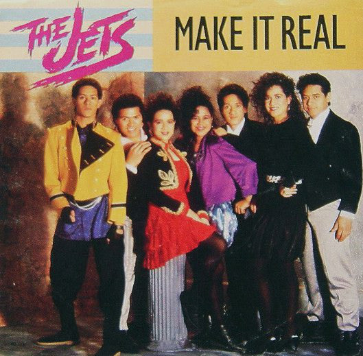 Jets - Make It Real Vinyl Singles Vinyl Very Good (VG) <br> Hoes Good Plus (G+)