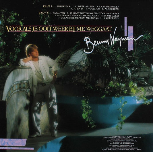 Benny Neyman - Voor Als Je Ooit Weer Bij Me Weggaat (LP) Vinyl LP Vinyl Zeer Goed / Hoesje Goed "VINYLSINGLES.NL"