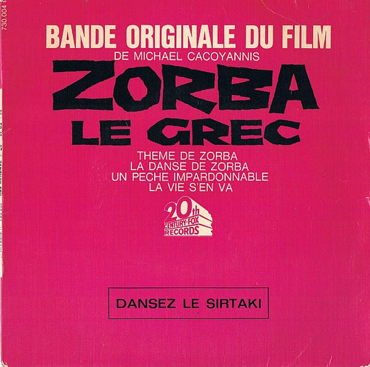 Mikis Theodorakis - Bande Originale Du Film Zorba Le Grec 09737 08249 32216 Vinyl Singles VINYLSINGLES.NL