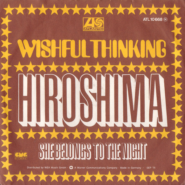 Wishful Thinking - Hiroshima 39371 Vinyl Singles Goede Staat