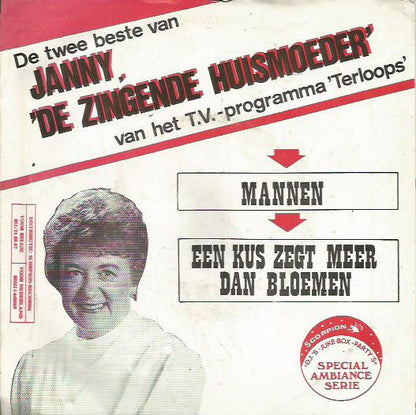 Janny - Mannen Vinyl Singles Vinyl Very Good (VG) <br> Hoes Good Plus (G+)